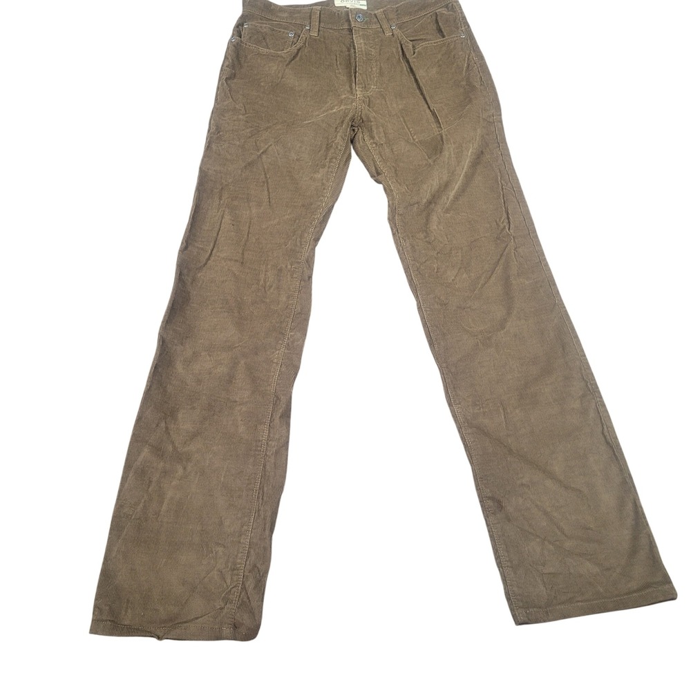 Vintage Orvis 1856 5 Pocket Corduroy Bootcut Pants Mens Tan Stretch Cotton Khaki
